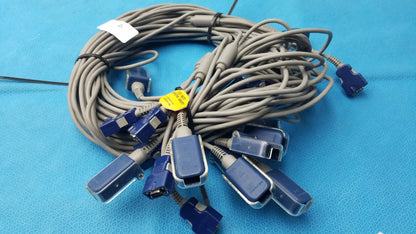 Reuse Medical Equipment LOT OF 10 GE Nellcor OxiMax SpO2 Interface Cable Vital Signs Monitor Accessories, second-hand product photo 5