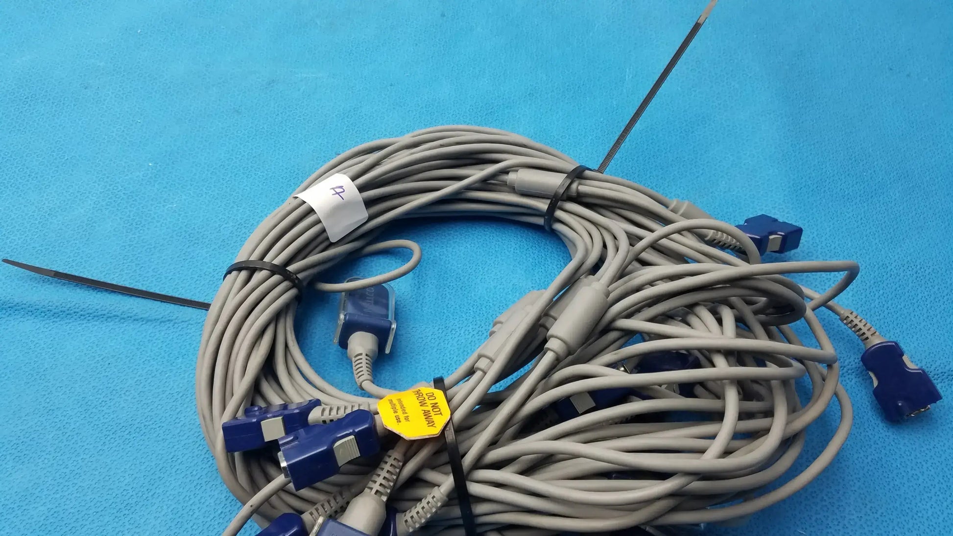 Reuse Medical Equipment LOT OF 10 GE Nellcor OxiMax SpO2 Interface Cable Vital Signs Monitor Accessories, second-hand product photo 7