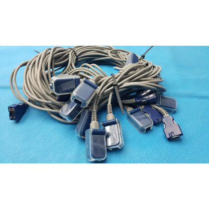 Reuse Medical Equipment LOT OF 10 GE Nellcor OxiMax SpO2 Interface Cable Vital Signs Monitor Accessories, second-hand product photo 1