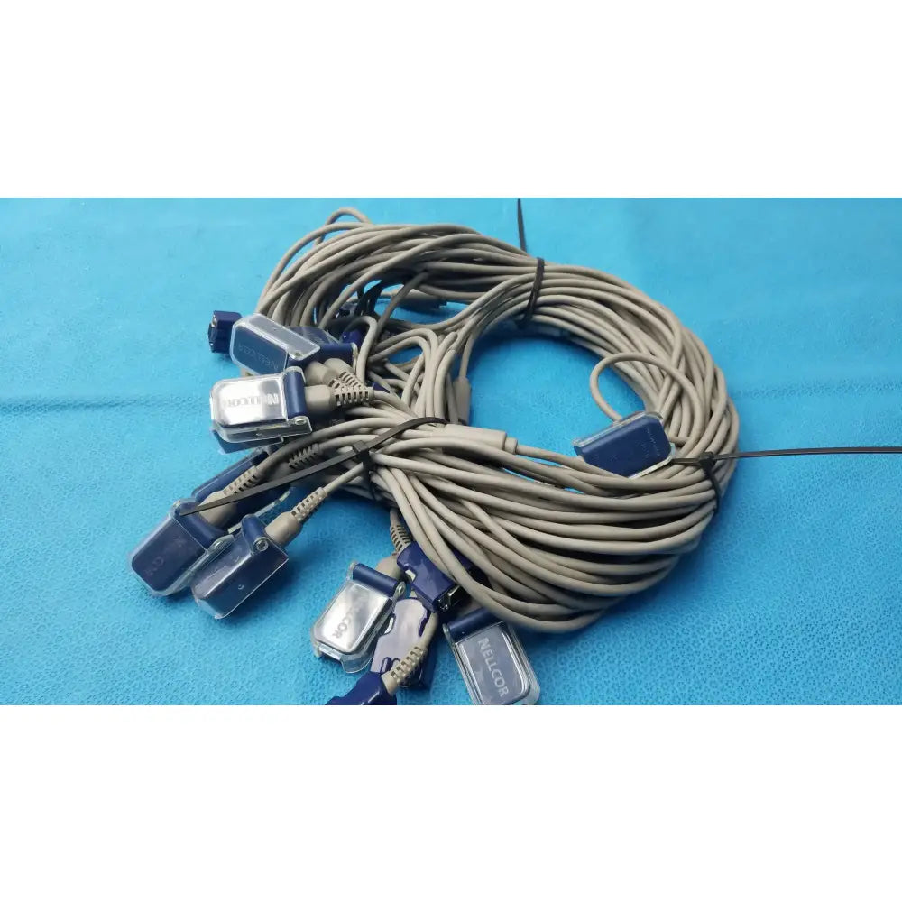 Reuse Medical Equipment LOT OF 10 GE Nellcor OxiMax SpO2 Interface Cable Vital Signs Monitor Accessories, second-hand product photo 4
