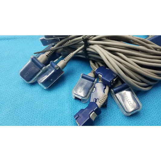 Reuse Medical Equipment LOT OF 10 GE Nellcor OxiMax SpO2 Interface Cable Vital Signs Monitor Accessories, second-hand product photo 2