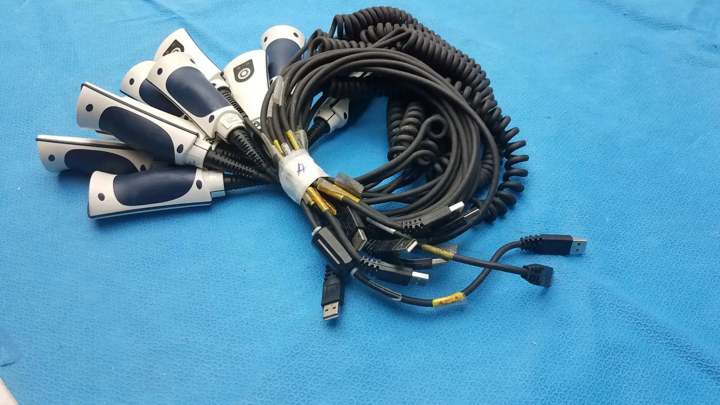 Jadak Lot of 10 Jadak CBL-0144 Medical Handheld Barcode Scanner Handheld Barcode Scanner, second-hand product photo 1