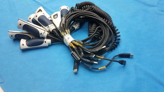 Jadak Lot of 10 Jadak CBL-0144 Medical Handheld Barcode Scanner Handheld Barcode Scanner, second-hand product photo 1