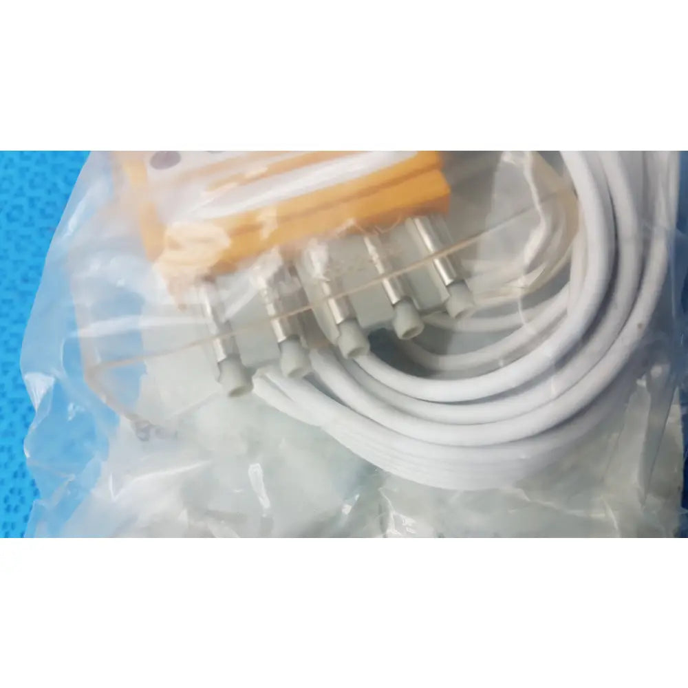 Lot of 10 Renu Medical AMC 5 Lead DIN to Pinch Telemetry Leadset Ref RM-LW-329DS50/5AT - Telemetry Leadset