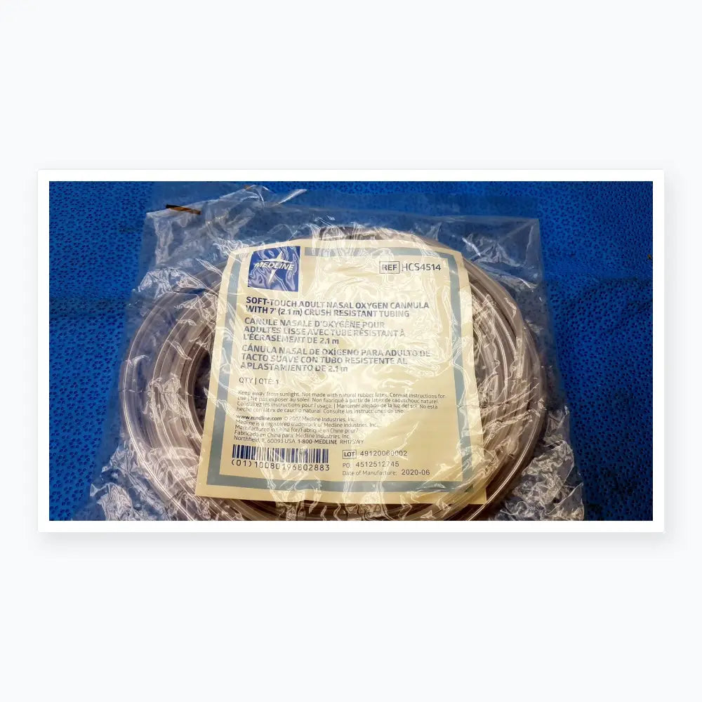 Lot of 104 Medline HCS4514 Adult Nasal Oxygen Cannula With 7ft Crush Resistant Tubing