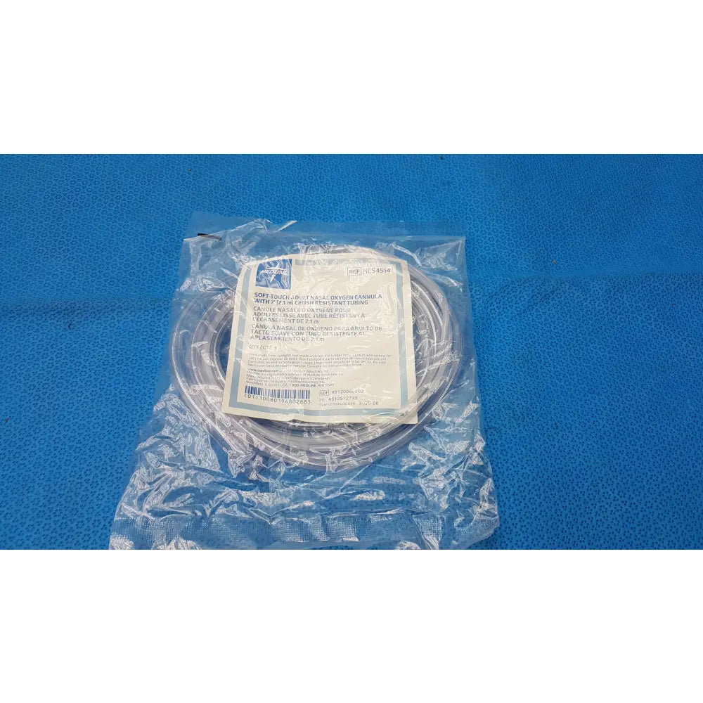 Lot of 104 Medline HCS4514 Adult Nasal Oxygen Cannula With 7ft Crush Resistant Tubing - Adult Nasal Oxygen Cannula