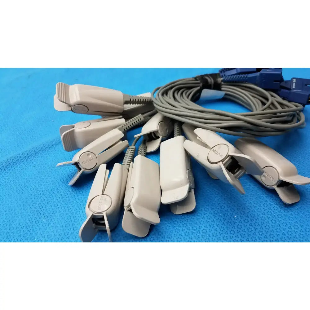 Nellcor Lot of 11 Nellcor DS-100A SpO2 Adult Finger Clip Sensors Adult Finger Clip Sensor, second-hand product photo 4