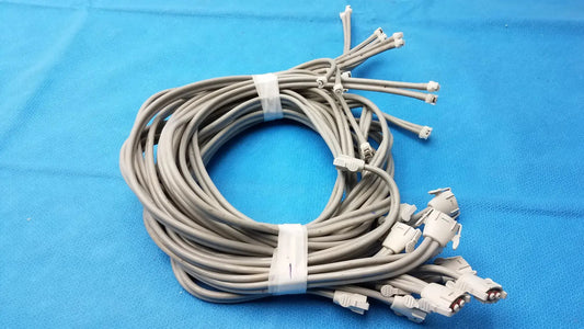 Reuse Medical Equipment Lot of 12 NiBP Air Hose Fast Connector Double Tube NiBP Air Hose Fast Connector, second-hand product photo 1