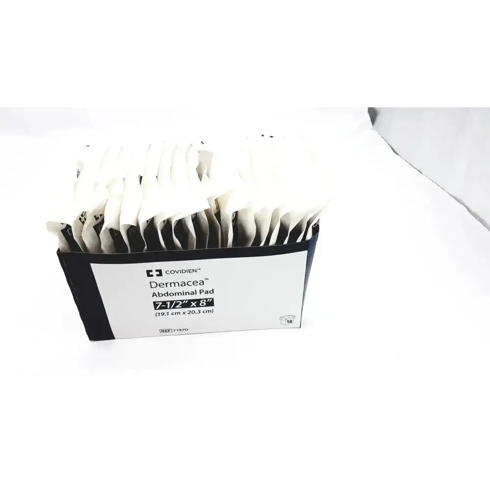 Covidien Lot of 18 Covidien Dermacea Abdominale Ref: 7197D, 7 1/2x8” Abdominal Pad, second-hand product photo 3