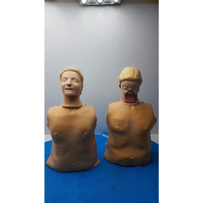 Lot of 2 Adult CPR Training Manikin Full Torso QCPR Electronic Dummy - CPR Training Manikin Torsos