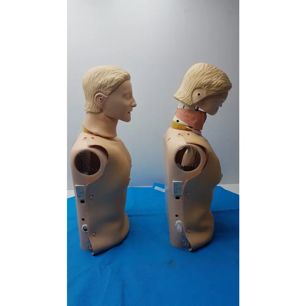Lot of 2 Adult CPR Training Manikin Full Torso QCPR Electronic Dummy - CPR Training Manikin Torsos