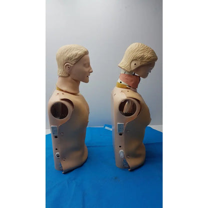 Lot of 2 Adult CPR Training Manikin Full Torso QCPR Electronic Dummy - CPR Training Manikin Torsos