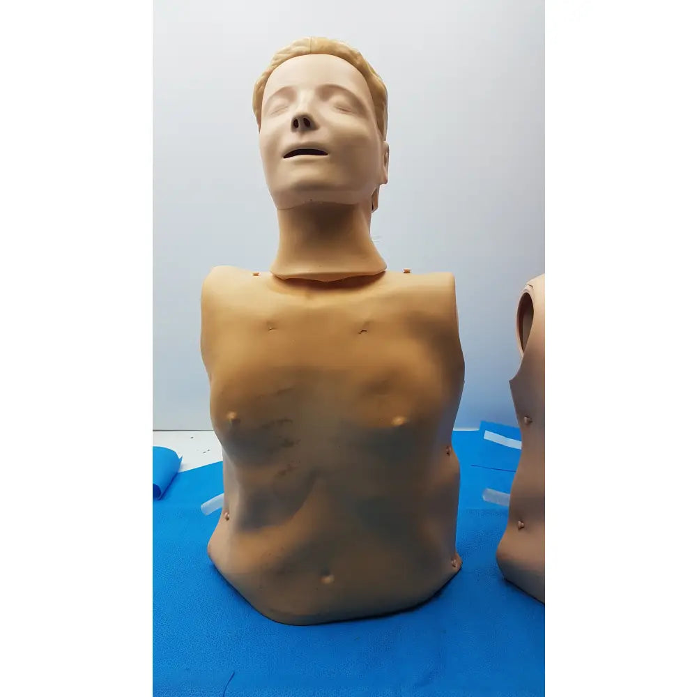 Lot of 2 Adult CPR Training Manikin Full Torso QCPR Electronic Dummy - Adult CPR Training Manikin