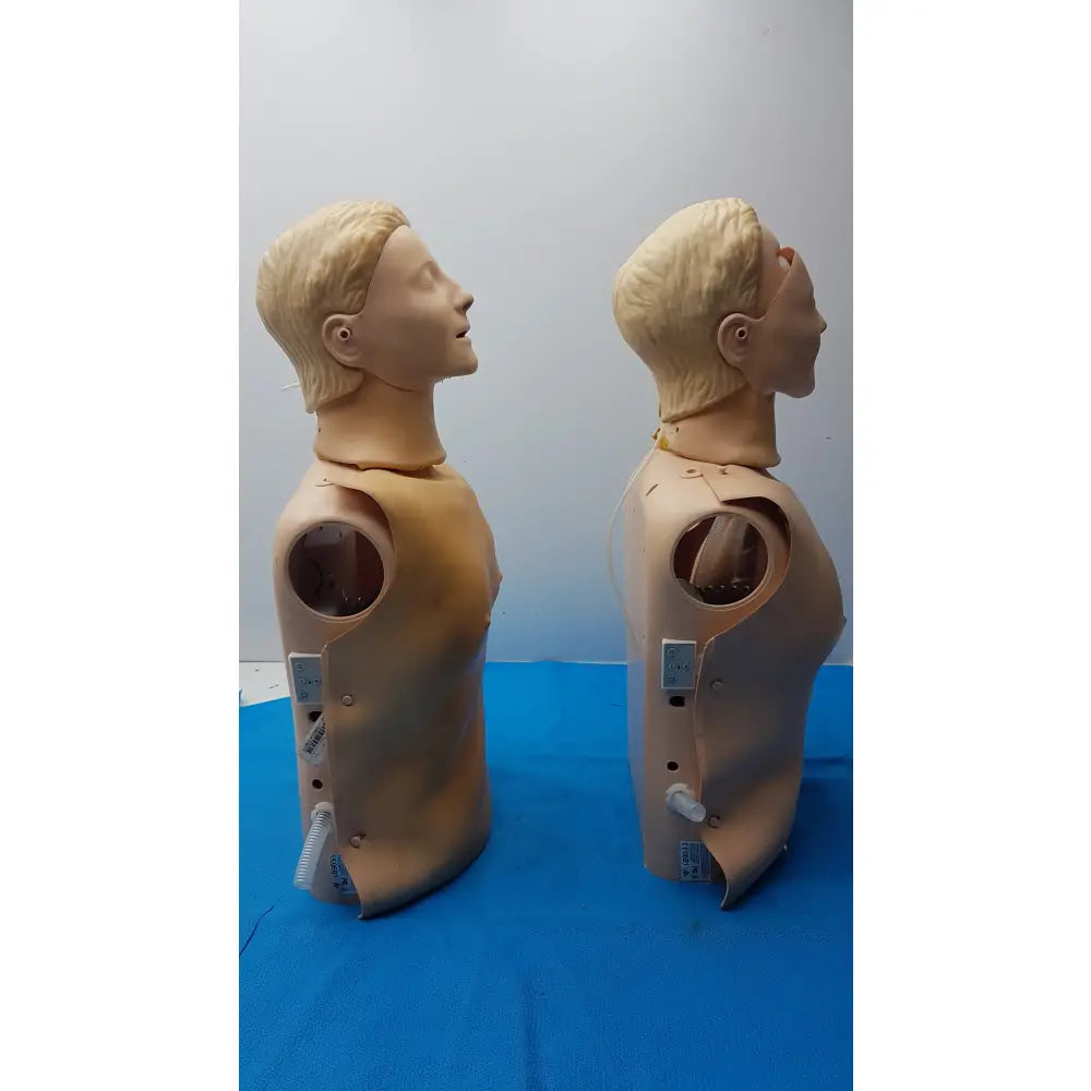 Lot of 2 Adult CPR Training Manikin Full Torso QCPR Electronic Dummy - Adult CPR Training Manikin
