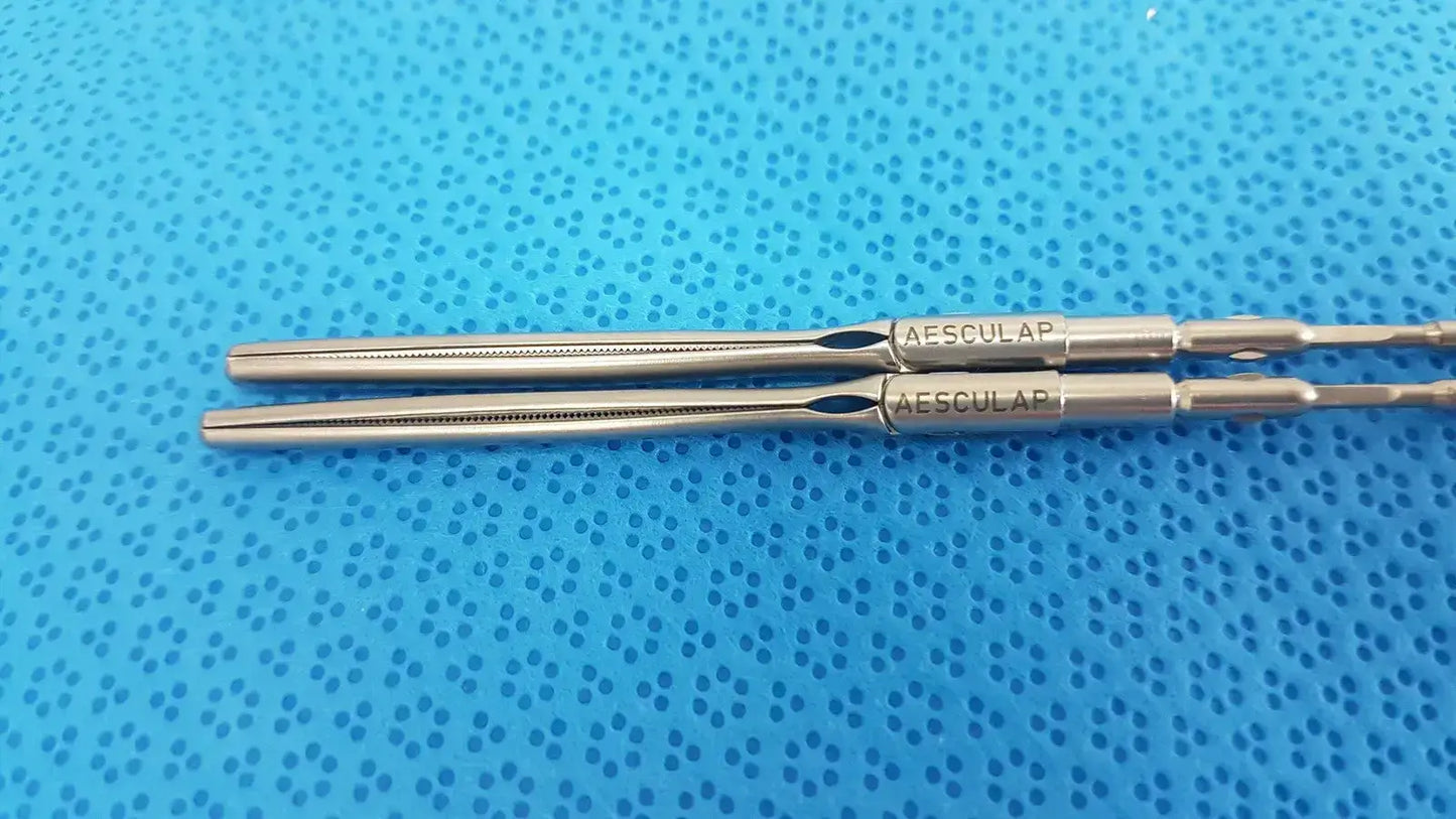AESCULAP Lot of = 2 AESCULAP Laparoscopic Dissecting Forceps - P0657R Laparoscopic Dissecting Forceps, second-hand product photo 2