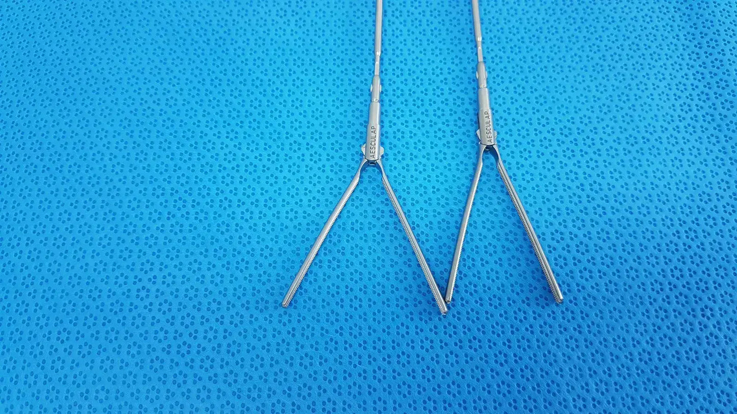 AESCULAP Lot of = 2 AESCULAP Laparoscopic Dissecting Forceps - P0657R Laparoscopic Dissecting Forceps, second-hand product photo 5