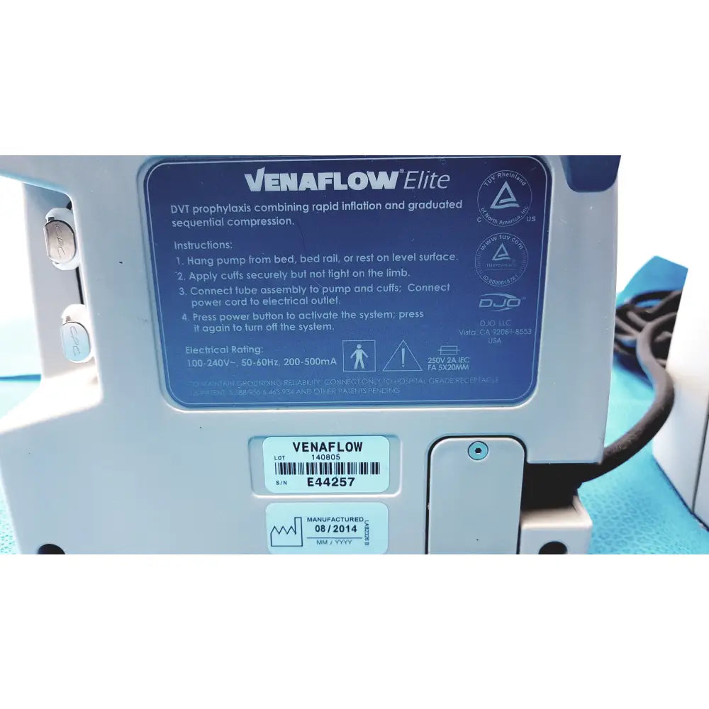 Lot of 2 Aircast VenaFlow Elite Vascular System - Intermittent Pneumatic Compression System