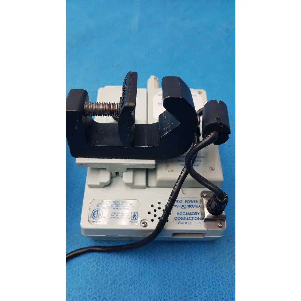 Lot of 2 Baxter Sigma Spectrum Infusion Pumps With AC Power Adapters P/N 35162 - Volumetric Large Volume Infusion Pump