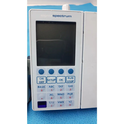 Lot of 2 Baxter Sigma Spectrum Infusion Pumps With AC Power Adapters P/N 35162 - Volumetric Large Volume Infusion Pump