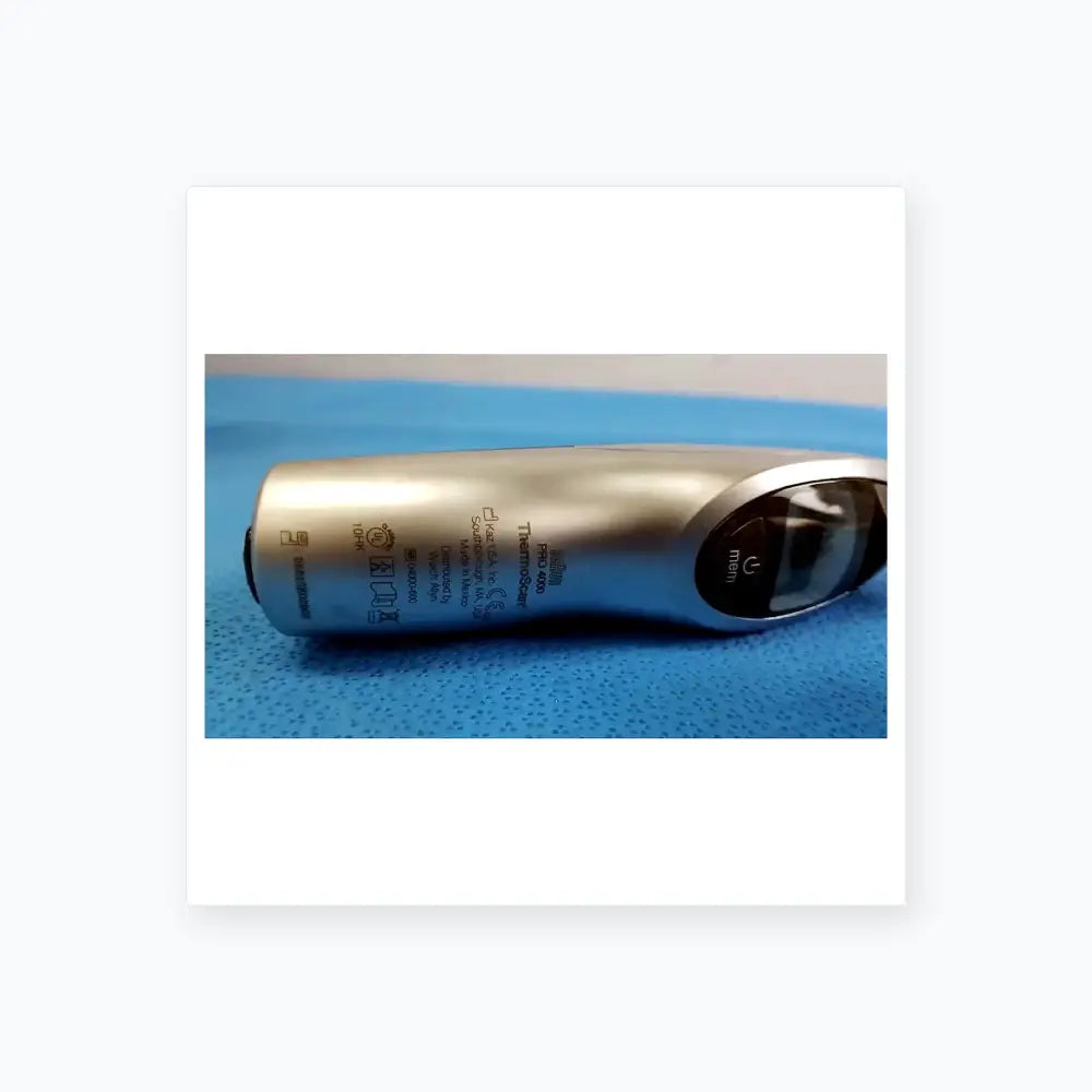 Silver thermascal pro 400 hair removal device with ergonomic design and black panel in medical equipment lot to reuse medical equipment