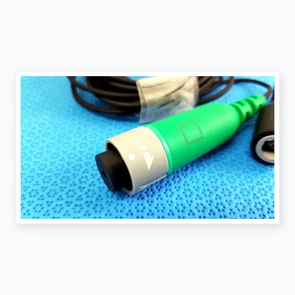 Lot of 2 d-ens-sup-q-cbl ensite x ep system medical catheter connector cables green gray with white directional markings for reuse medical equipment