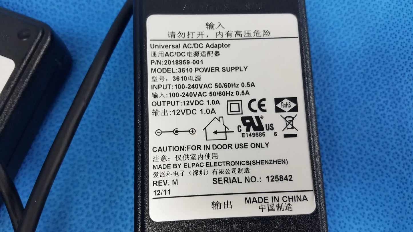 Elpac Electronics Lot of - 2 Elpac Electronics 3610 Universal AC/DC Adapter Power Supply Universal AC/DC Adapter Power Supply, second-hand product photo 3