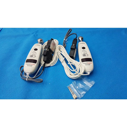 Lot of 2 Exergen TAT-5000S-RS232-CORO Temporal Scanner Thermometer - Temporal Scanner Thermometer