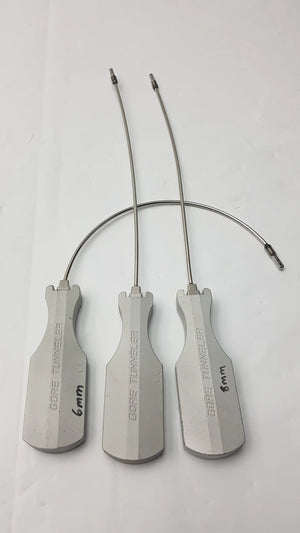 Lot of 2 Gore Tunneler 8mm Slight Curve Long With 6mm Full Curve Long