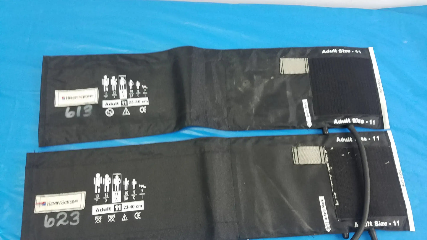 Henry Schein Lot of - 2 Henry Schein Blood Pressure Cuff Adult 11 Blood Pressure Cuff, second-hand product photo 1