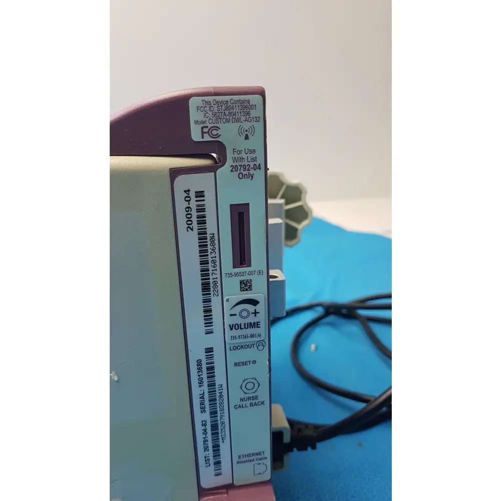 Lot of 2 Hospira Infusion pumps S/N 16013880 - Volumetric Single-Channel Dual-Line Infusion Pump