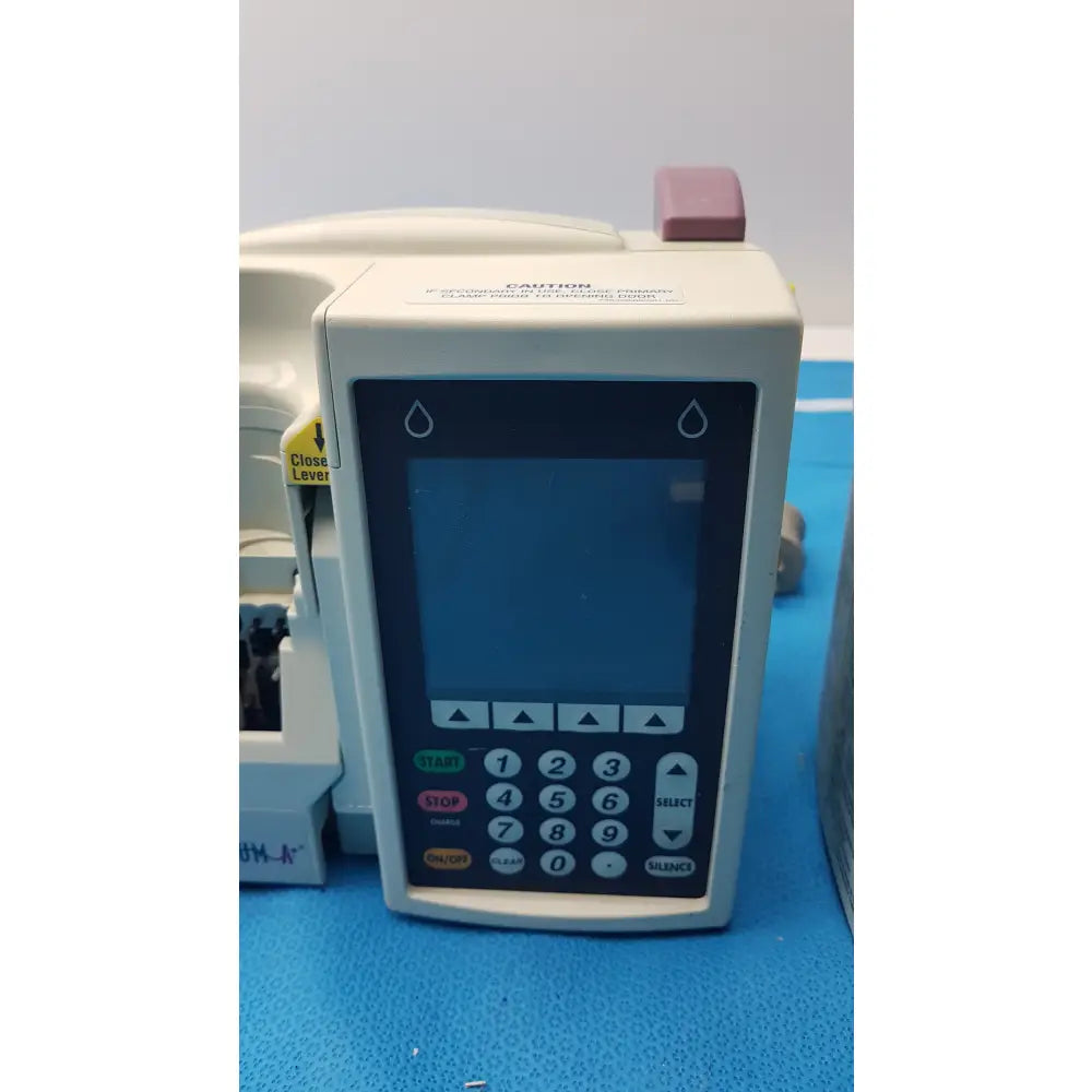 Lot of 2 Hospira Plum A+ Infusion pumps - Volumetric Single-Channel Dual-Line Infusion Pump