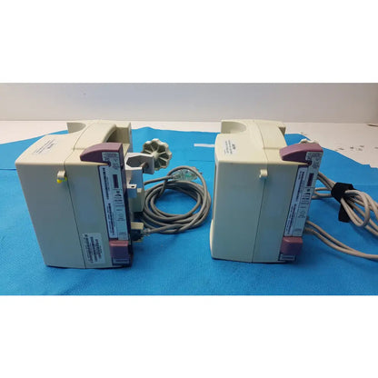 Lot of 2 Hospira Plum A+ Infusion pumps - Volumetric Single-Channel Dual-Line Infusion Pump
