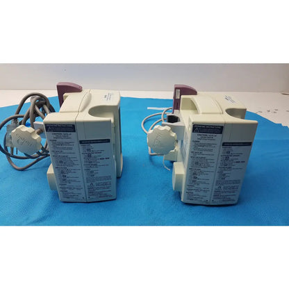 Lot of 2 Hospira Plum A+ Infusion pumps - Volumetric Single-Channel Dual-Line Infusion Pump
