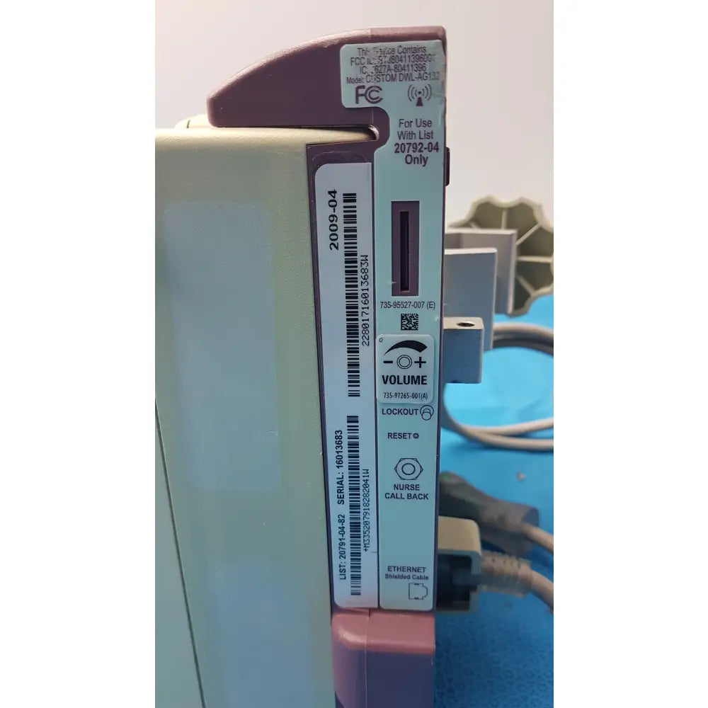 Lot of 2 Hospira Plum A+ Infusion pumps - Volumetric Single-Channel Dual-Line Infusion Pump