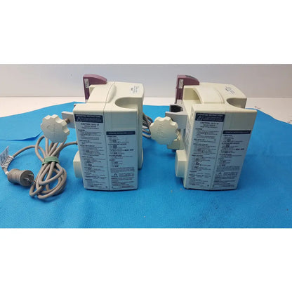 Lot of 2 Hospira Plum A+ Infusion pumps - Volumetric Single-Channel Dual-Line Infusion Pump