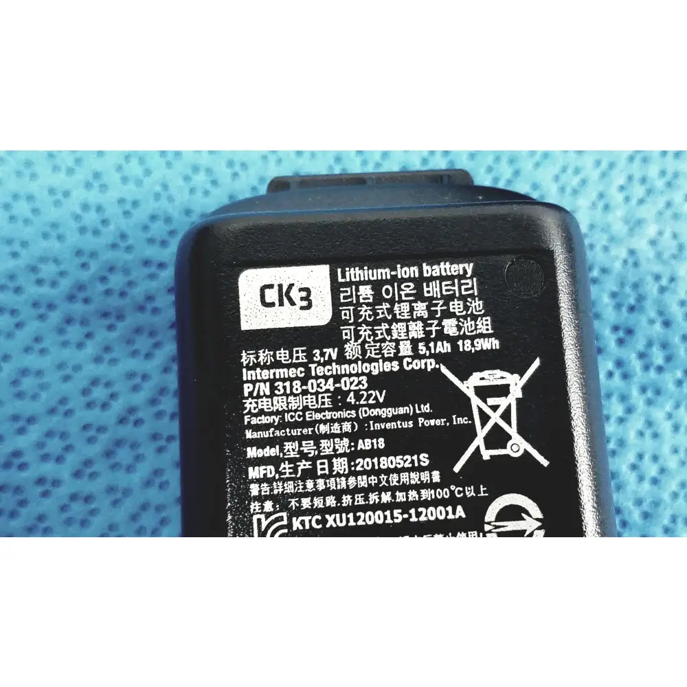 Intermec Lot of - 2 Intermec Lithium-Ion Battery Replacement P/N 318-033-021/318-034-023 Lithium‑Ion Replacement Batteries, second-hand product photo 2