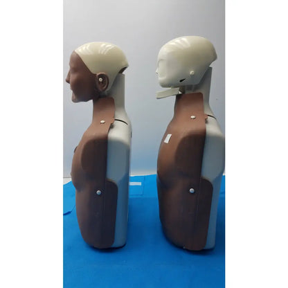 Lot of 2 Laerdal Little Anne CPR Manikins Dark Skin Torsos 1 Missing Face - CPR Training Manikin Torsos