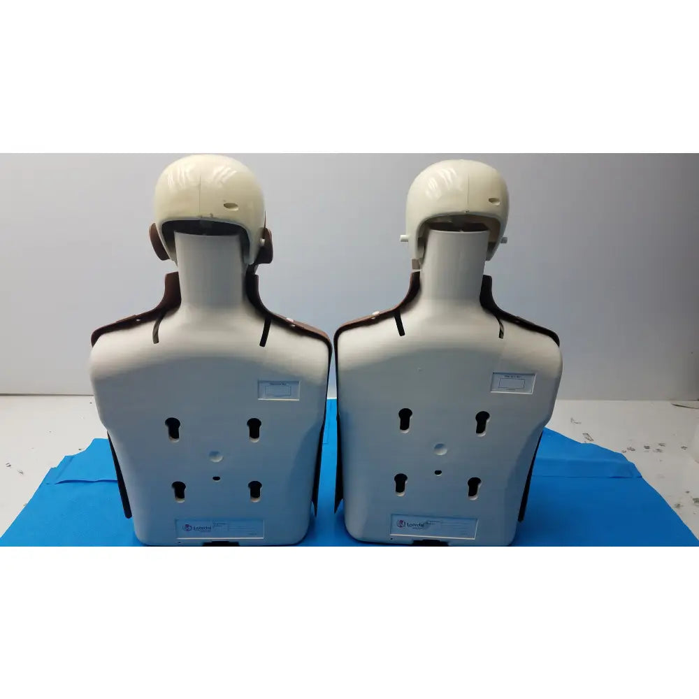 Lot of 2 Laerdal Little Anne CPR Manikins Dark Skin Torsos 1 Missing Face - CPR Training Manikin Torsos