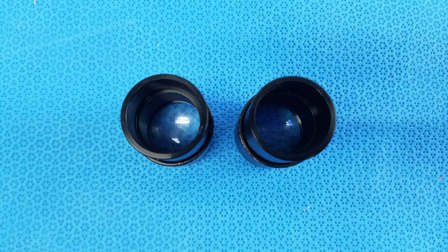 Black cylindrical lens caps with glossy finish and reflective inner surfaces for swh10x precision optical microscope eyepieces