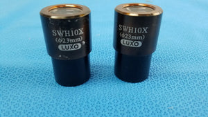 Lot of 2 Luxo SWH10X 23mm Microscope Eyepieces