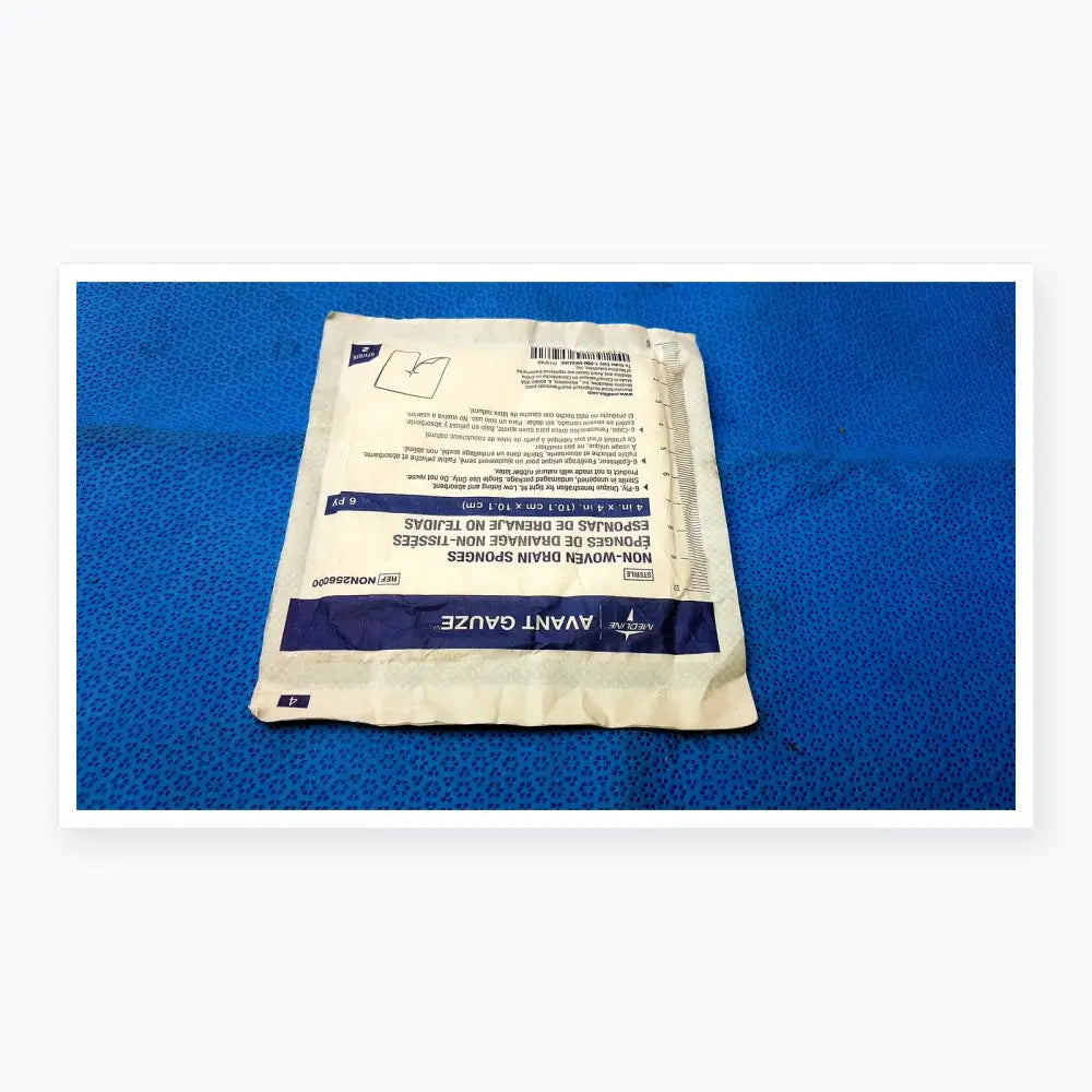 Lot of 2 Medline Avant Gauze Sterile Non-Woven Drain Sponges 4"x4" 6-Ply Ref NON256000