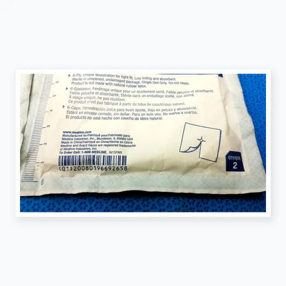 Lot of 2 Medline Avant Gauze Sterile Non-Woven Drain Sponges 4"x4" 6-Ply Ref NON256000