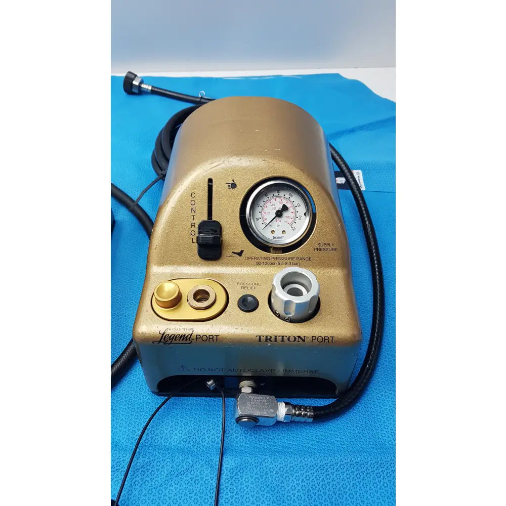Lot of 2 Medtronic Midas Rex Legend Gold Pneumatic Drill Foot Control Unit - Pneumatic Drill Foot Control Unit