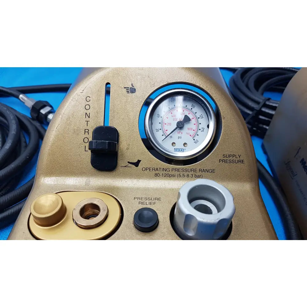 Lot of 2 Medtronic Midas Rex Legend Gold Pneumatic Drill Foot Control Unit - Pneumatic Drill Foot Control Unit
