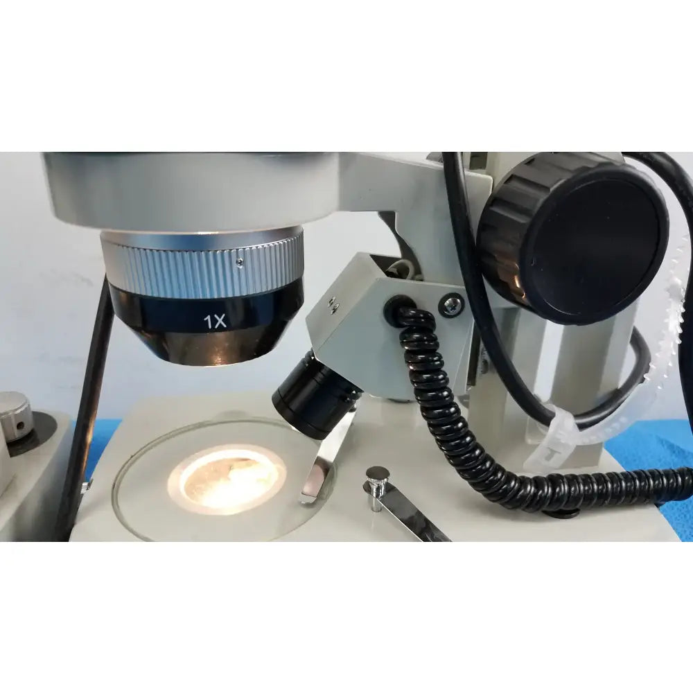 Meiji Techno Lot of 2 Meiji Techno EMT-1 Stereo Microscope Stereo Microscope, as-is (for parts) product photo 15