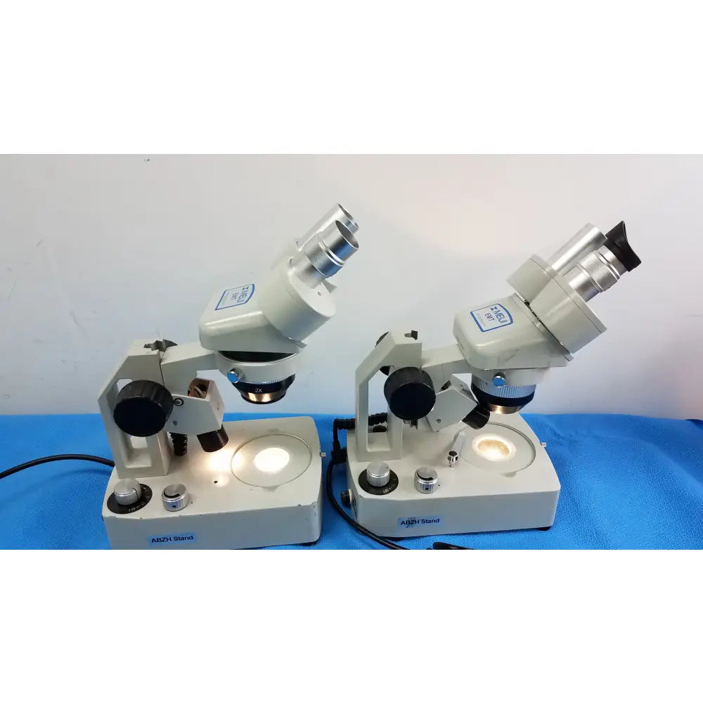 Meiji Techno Lot of 2 Meiji Techno EMT-1 Stereo Microscope Stereo Microscope, as-is (for parts) product photo 7