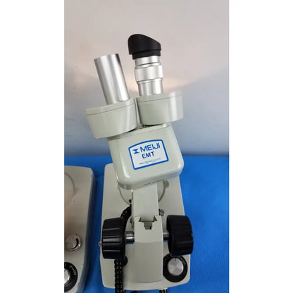 Meiji Techno Lot of 2 Meiji Techno EMT-1 Stereo Microscope Stereo Microscope, as-is (for parts) product photo 5