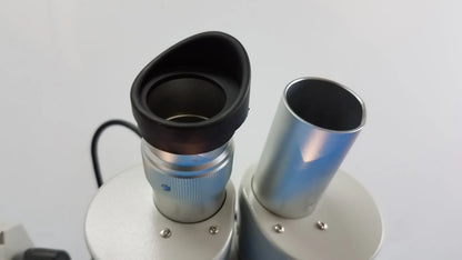 Meiji Techno Lot of 2 Meiji Techno EMT-1 Stereo Microscope Stereo Microscope, as-is (for parts) product photo 9