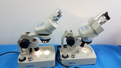Meiji Techno Lot of 2 Meiji Techno EMT-1 Stereo Microscope Stereo Microscope, as-is (for parts) product photo 7