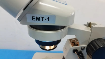 Meiji Techno Lot of 2 Meiji Techno EMT-1 Stereo Microscope Stereo Microscope, as-is (for parts) product photo 12